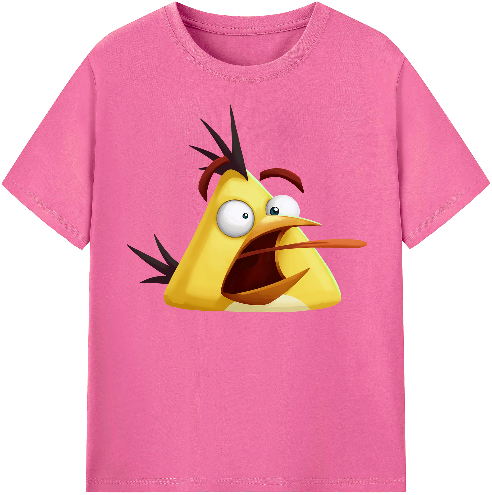 （画像用） Angry Birds アングリーバード レディースカジュアルプリントTシャツ（綿100％）